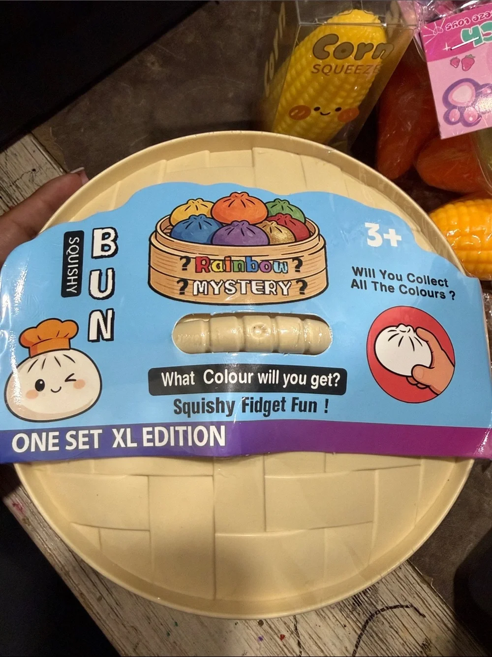 Squishy Bun Fidget Toy - Beige - One Set XL Edition